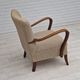 1960s, Danish design, armchair in quality furniture wool fabric.