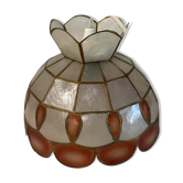 Vintage mother-of-pearl pendant lamp