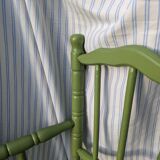 Green children's chair in turned wood