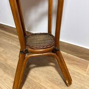 Rattan Plant Stand Cane Vintage Old Flower Vase Pot Garden Bamboo