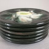 6 oyster plates Saint Clement 4589