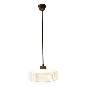 Opaline Glass Light Pendant 1950’s