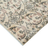 Oriental handmade wool 1970s beige carpet 137 cm x 240 cm