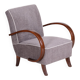 Czech Art Deco Beech Armchair attributed to J. Halabala for Up Zavody, 1930s