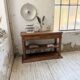 19th-century oak console table
