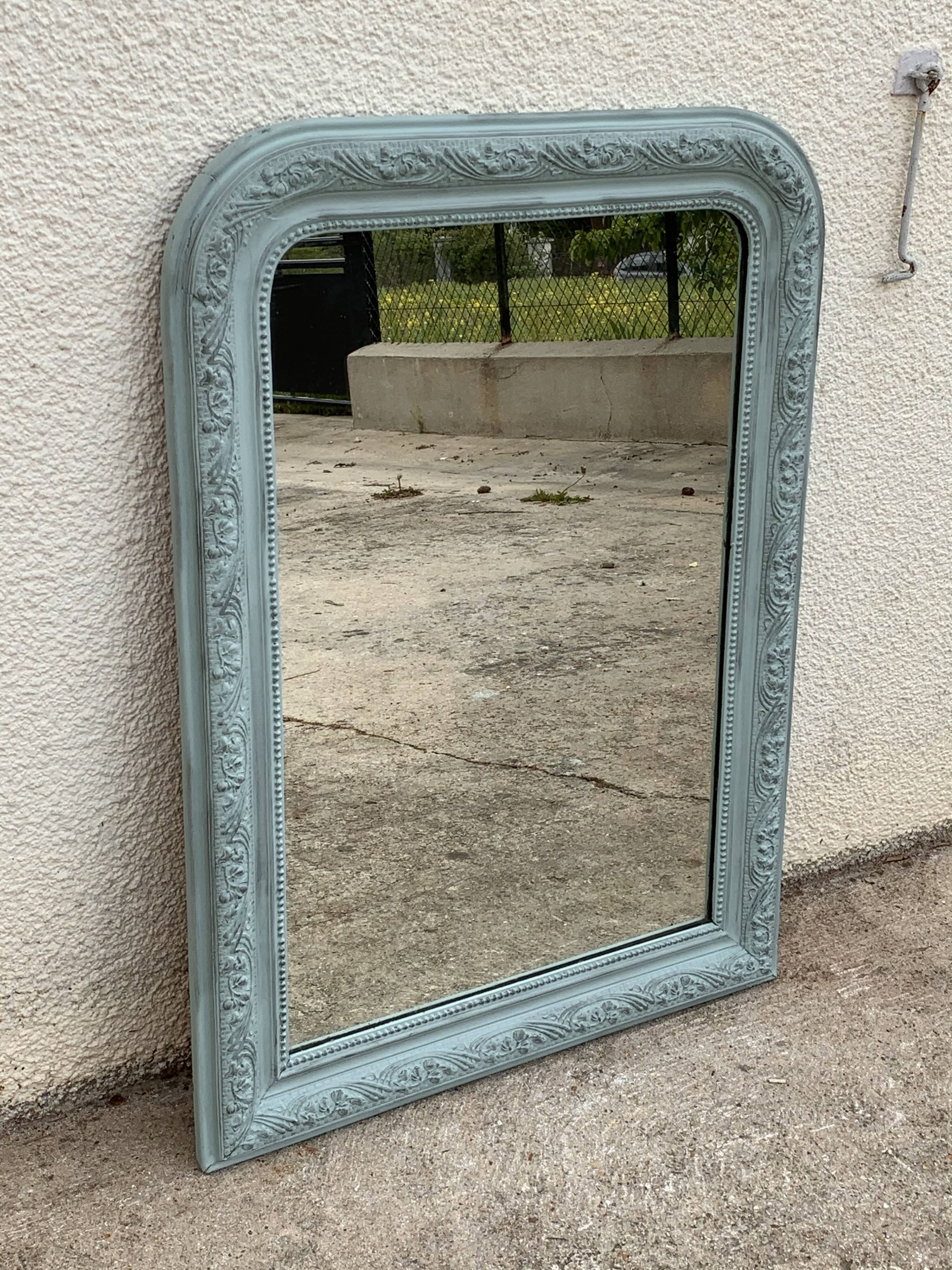 Mirror Louis Philippe celadon 68x92