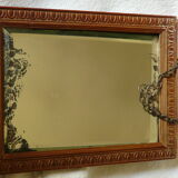 Old bevelled mirror 19th 14x20cm