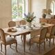 Table à manger Louis XV extensible rénovée en bois brut