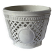 Reticulated pot cover in Italian porcelain