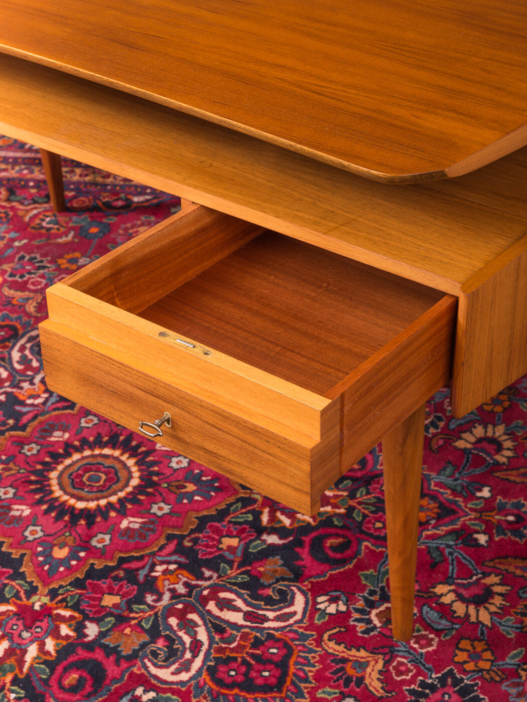 Walnut desk by WK Möbel from the 1950s