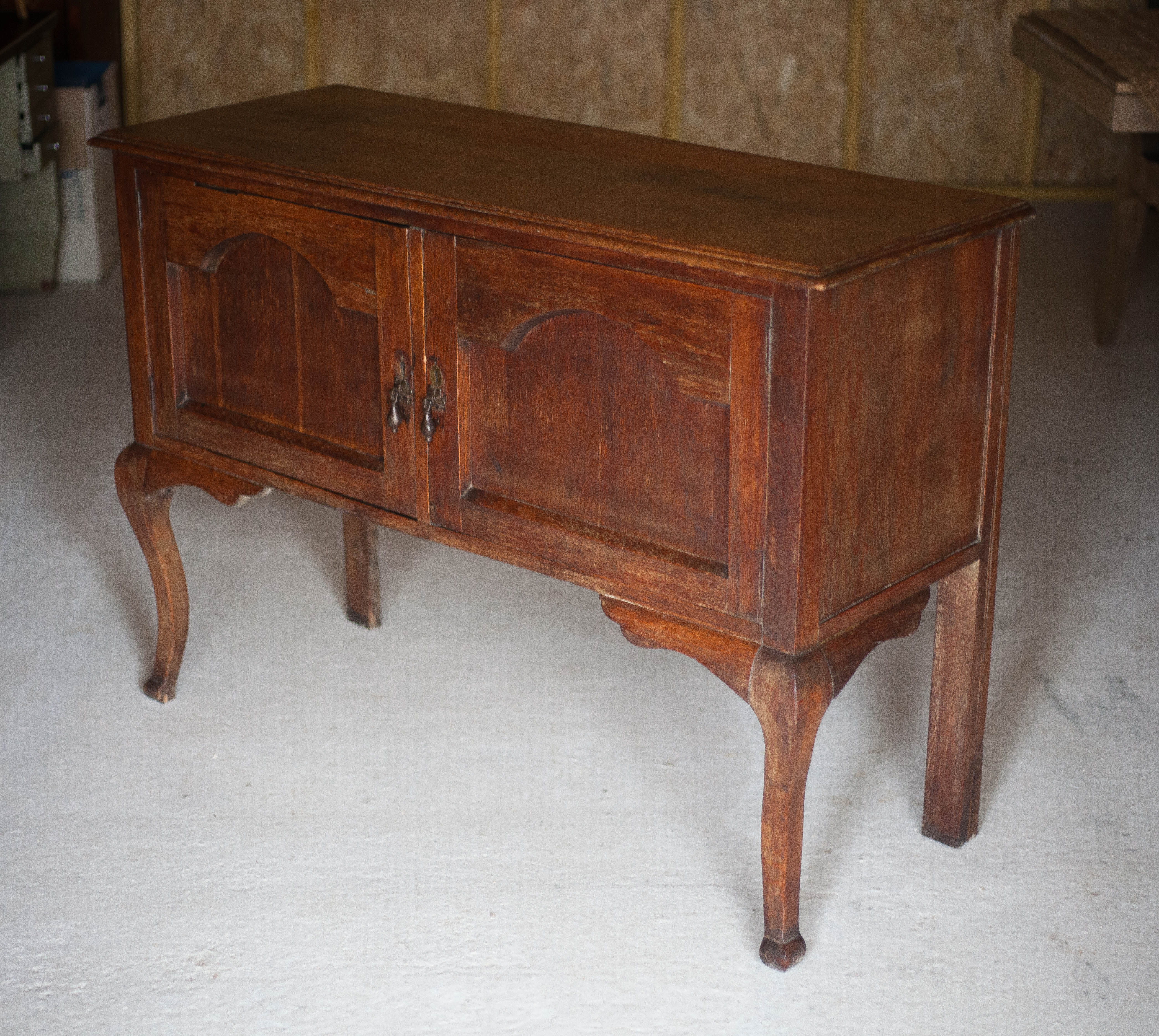 Buffet 2 portes, meuble bois, buffet sur pied, meuble de rangement vintage
