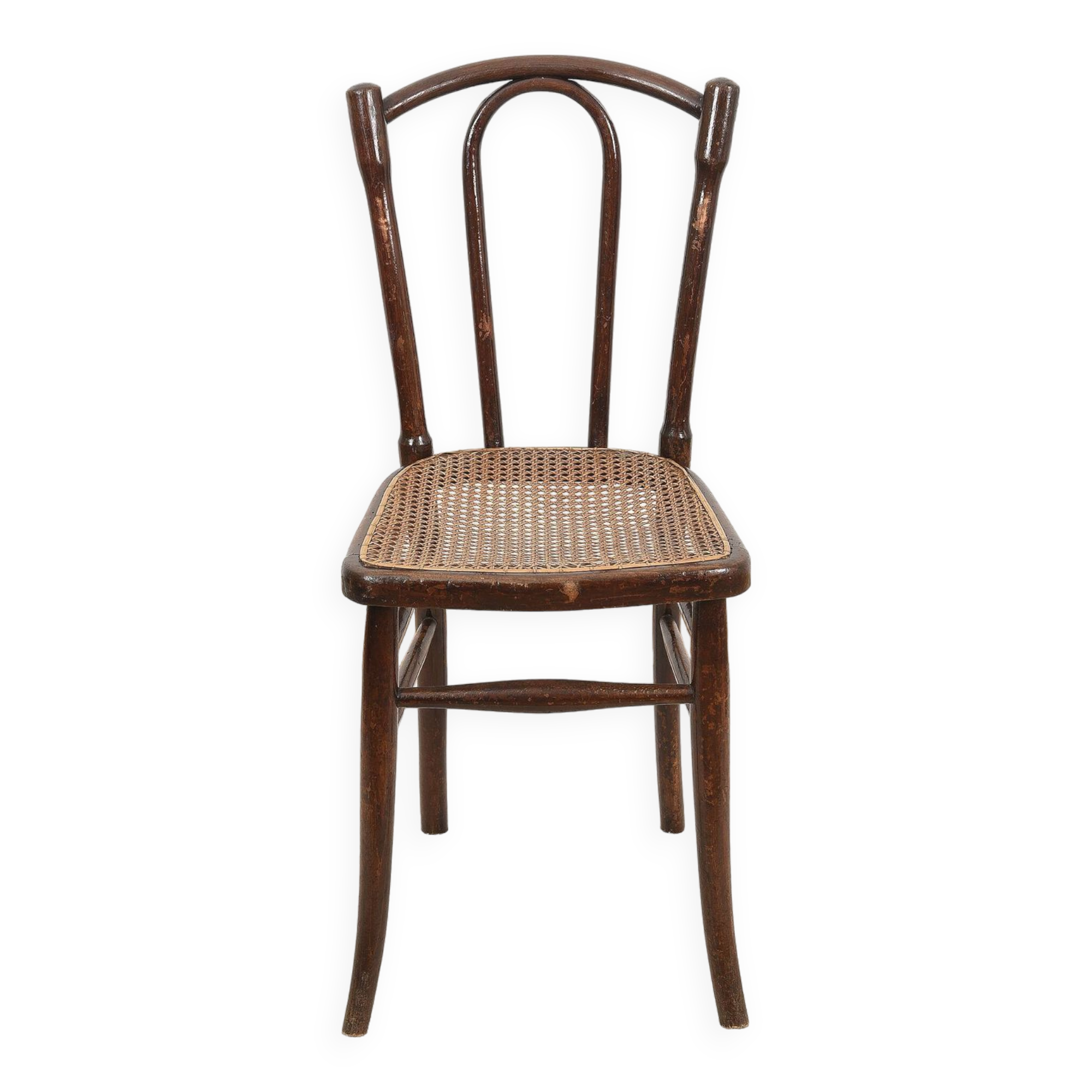 Old cane bistro chair