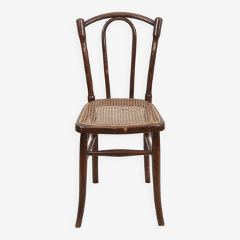 Old cane bistro chair