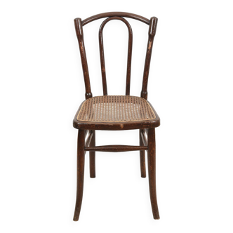 Old cane bistro chair