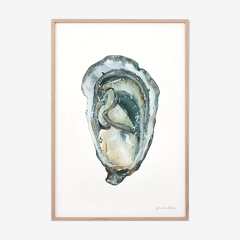 "Paule", l'huître, tirage d'art 21/29,7 cm