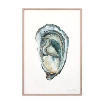 "Paule", the oyster, art print 21/29.7 cm