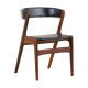 Kai Kristiansen Fire chair in new black aniline leather, Denmark, 1960s