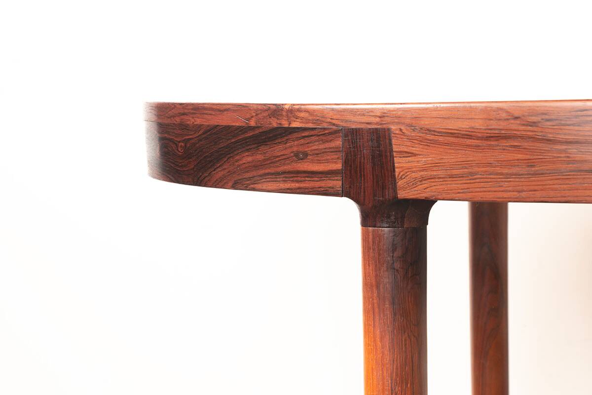 Table de repas, ovale, extensible, Danoise, Palissandre, Harry Ostergaard.