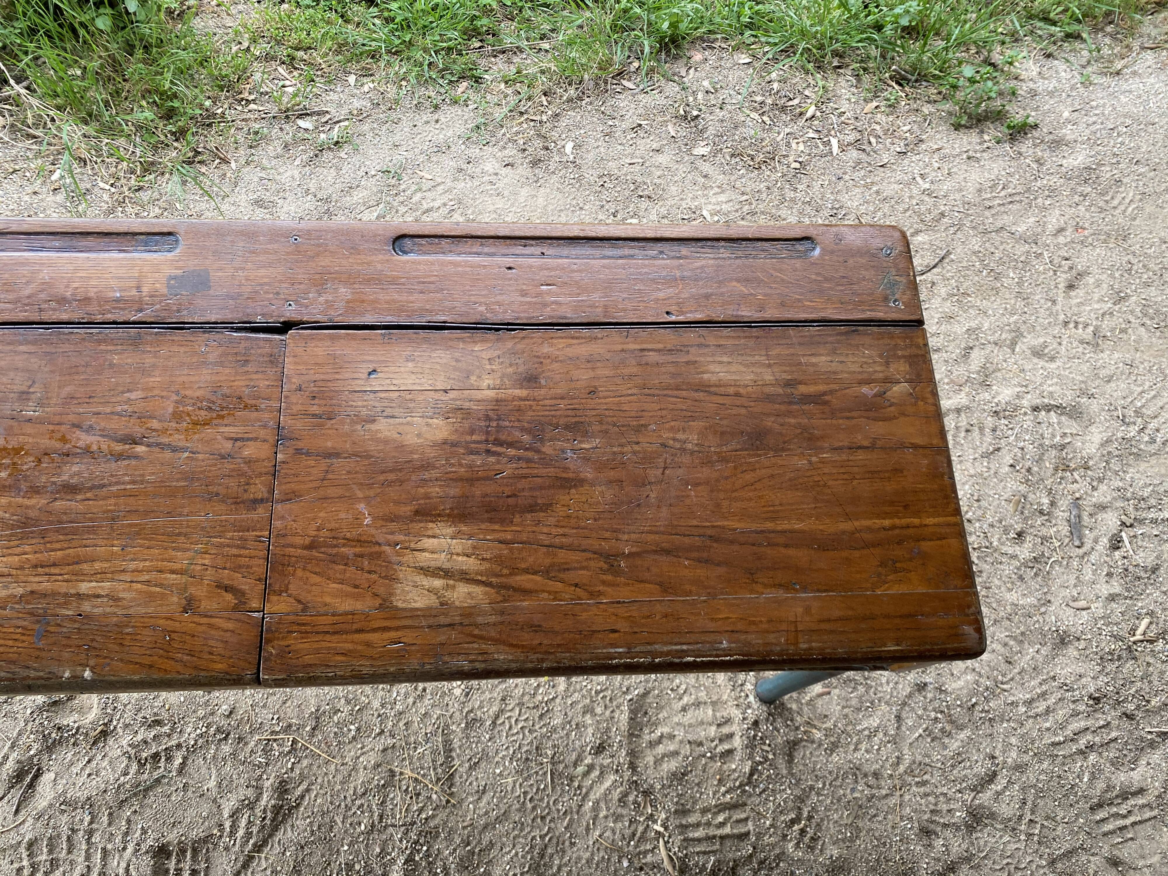 Double desk school desk Stella - French manufacturing (Tarn)