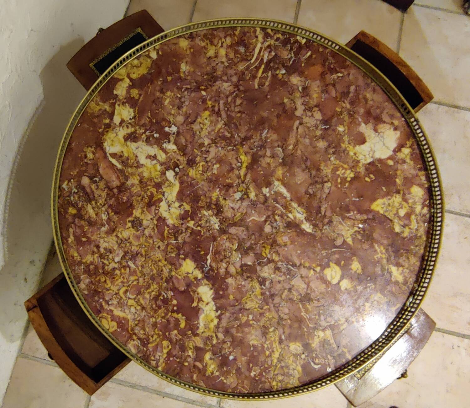 Antique bouillotte table