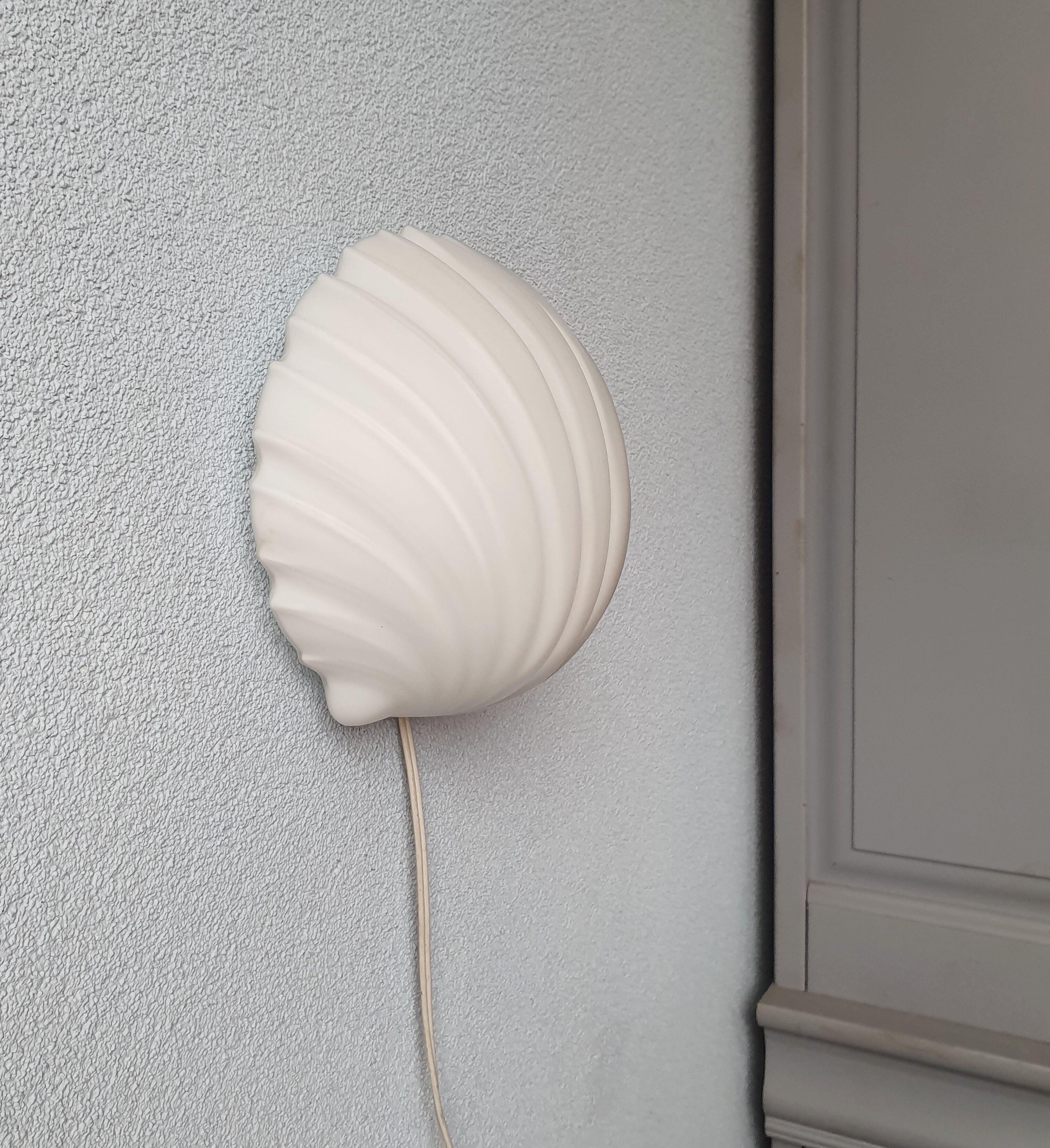 Applique murale en forme de coquillage, Glasshàte Limburg, années 80