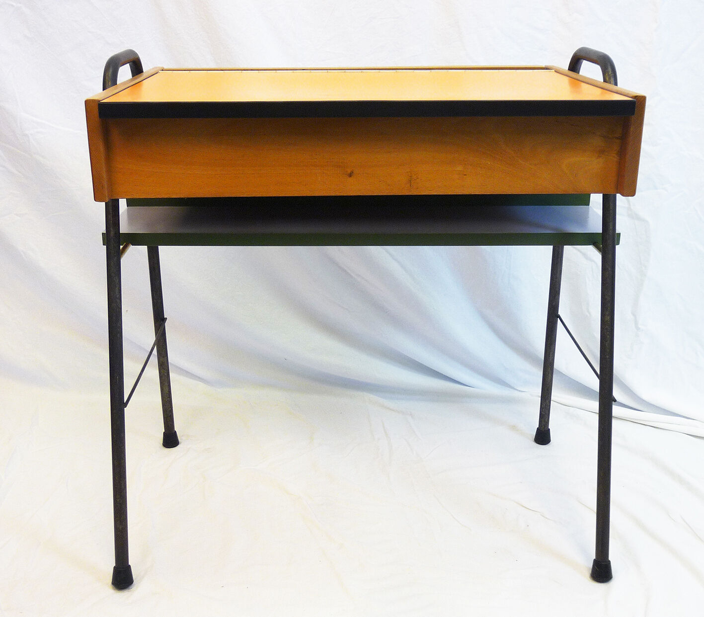 Children's desk orange tray