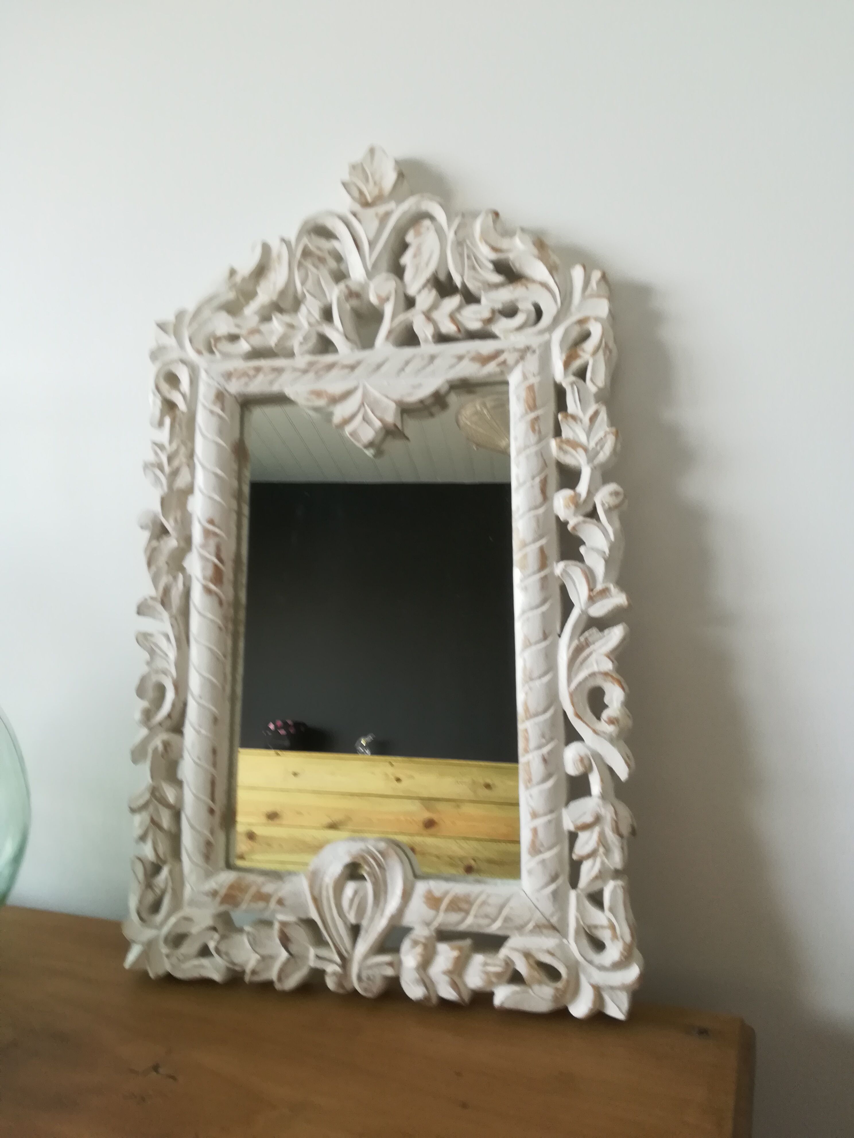 Miroir bois  28cmx17, 5cm