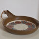 Scandinavian pan with painted floral patterns, vintage, never used