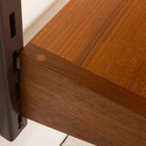 Kai Kristiansen teak wall unit with a console for FM Mobler, 1960s