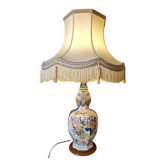 Lampe en faïence XXème