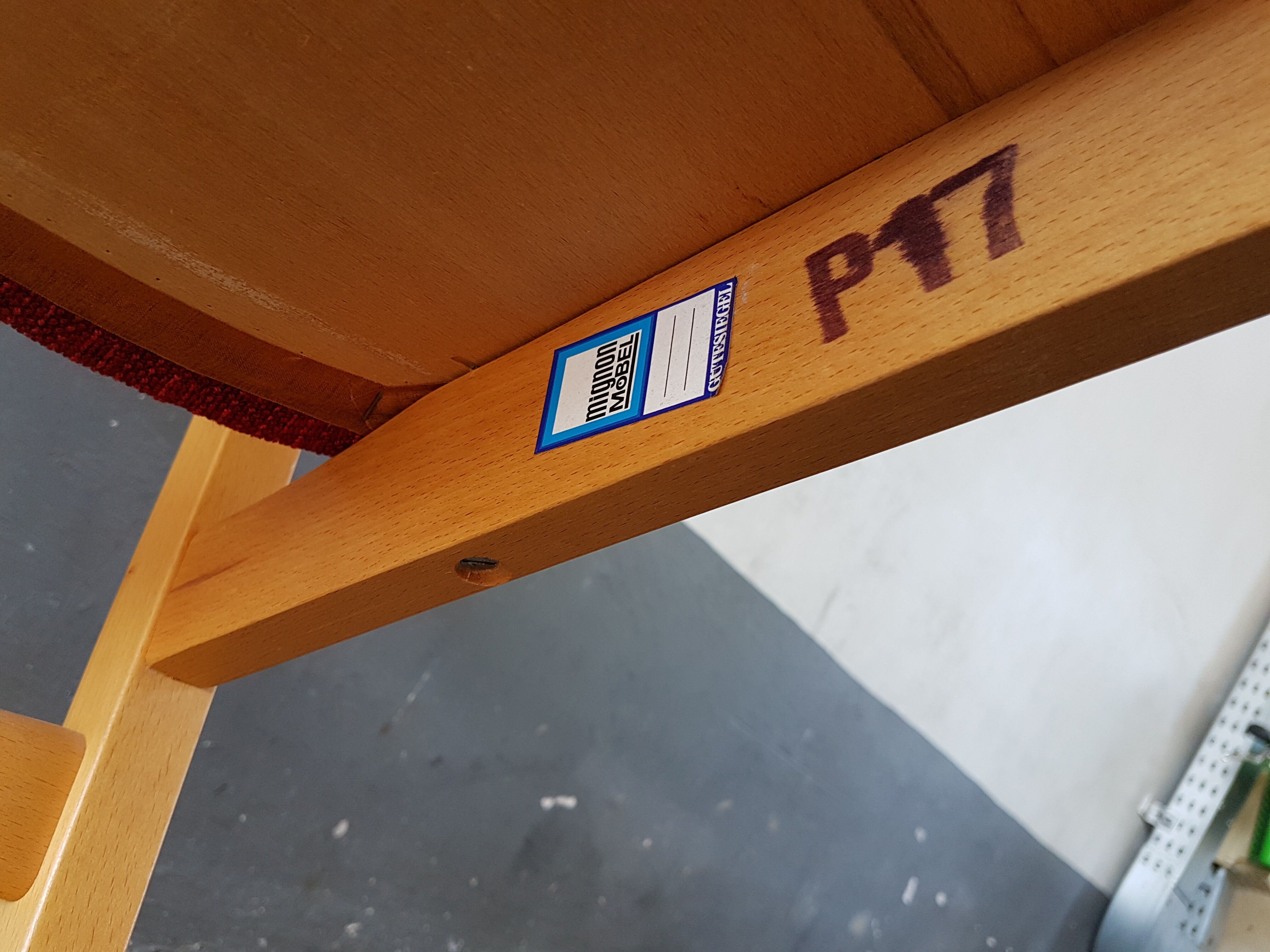 Chair the 50s 60s seat in wool