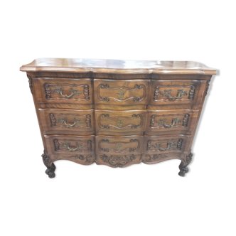 Solid oak chest of drawers