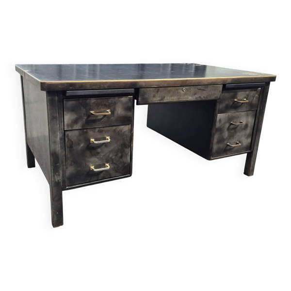 Bureau industriel en métal – style vintage / loft