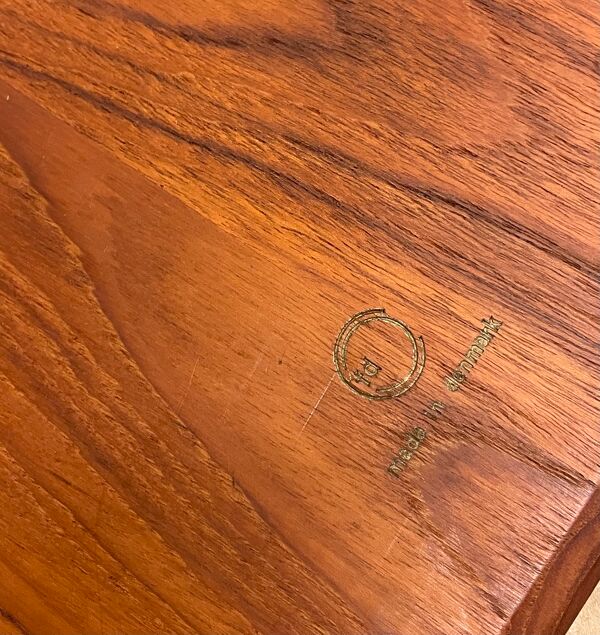 Table basse en teck danois par Peter Hvidt France & Son 60s