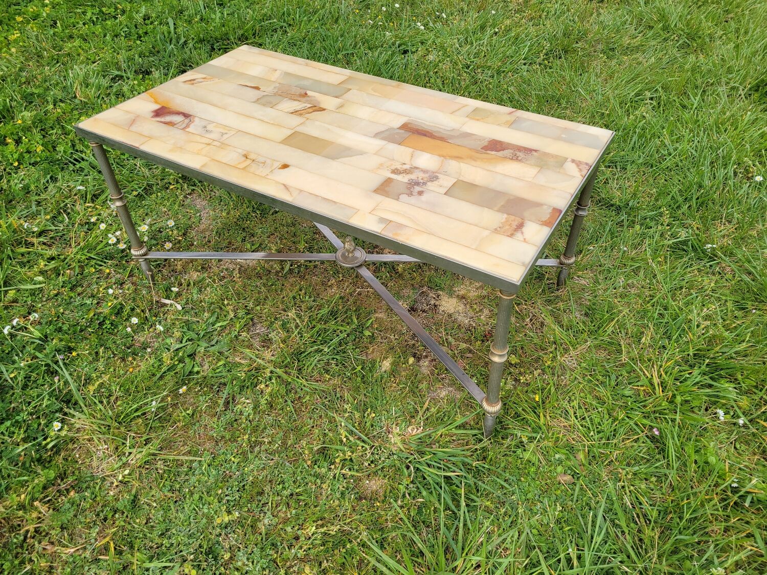 Marble and onyx coffee table 1960s/70s