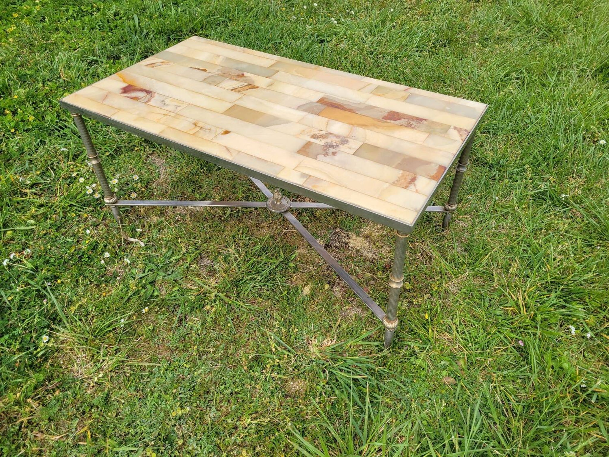 Marble and onyx coffee table 1960s/70s