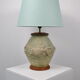 Ceramic lamp decorated fish in relief circa 1970