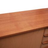 1950s chest of drawers bicolor maple/walnut