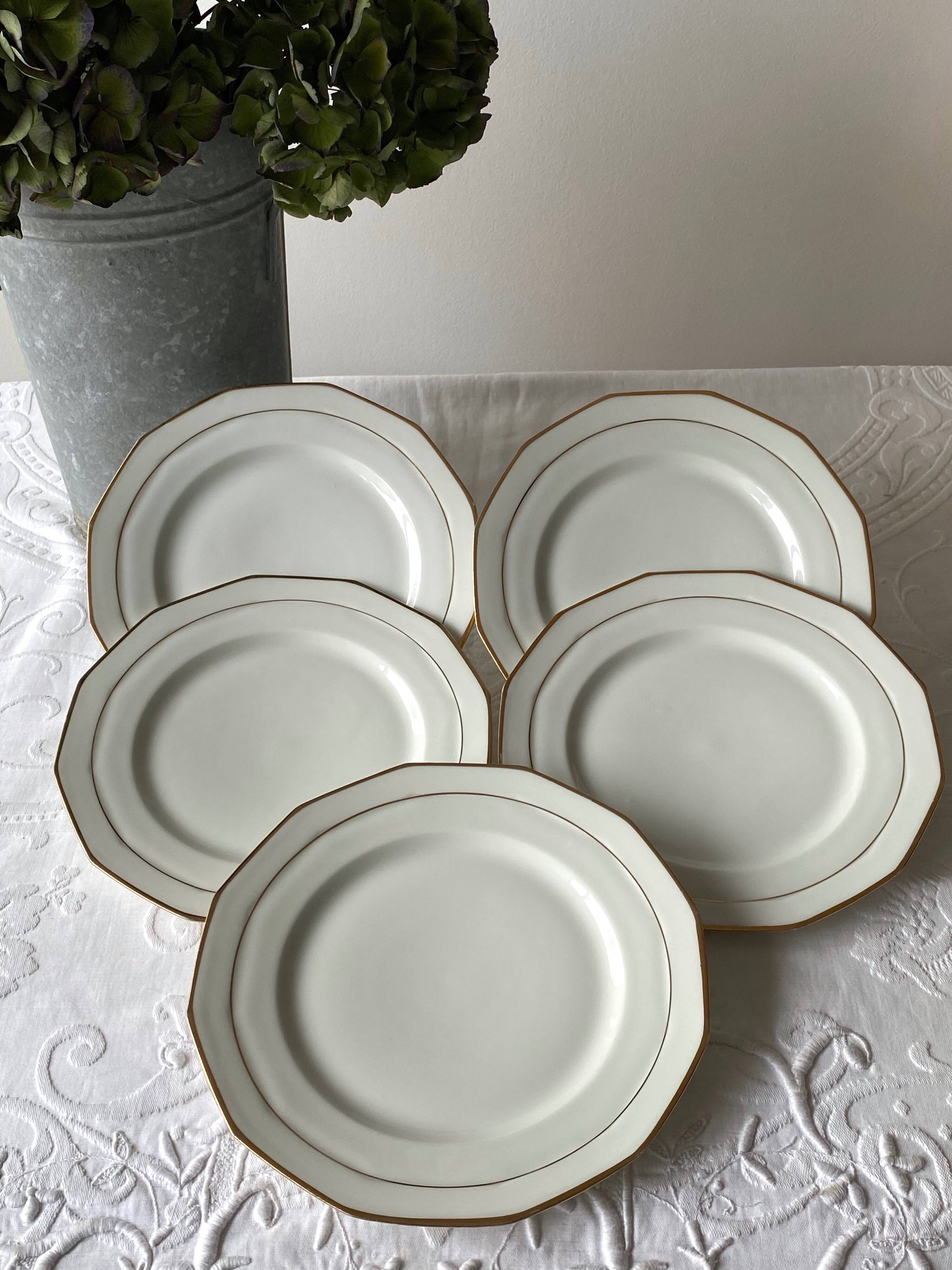 Limoges porcelain dessert plates