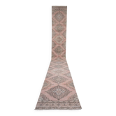 Vintage Turkish hallway rug 87x690 cm