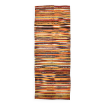5x13 Orange Red Long Wide Vintage Kilim Rug, 149x402Cm SK 33068