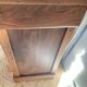 Antique bedside table in solid wood – natural patina