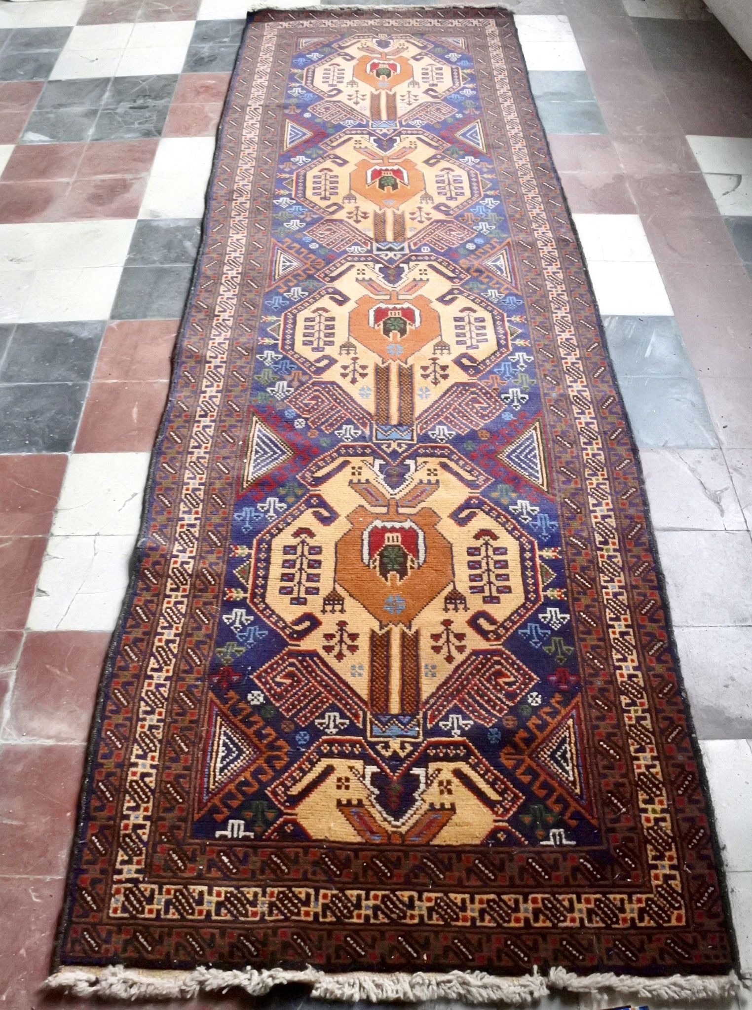 Vintage persian carpet gallery 296x88cm