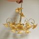 Vintage chandelier style 1960-1970 Murano, glass flowers