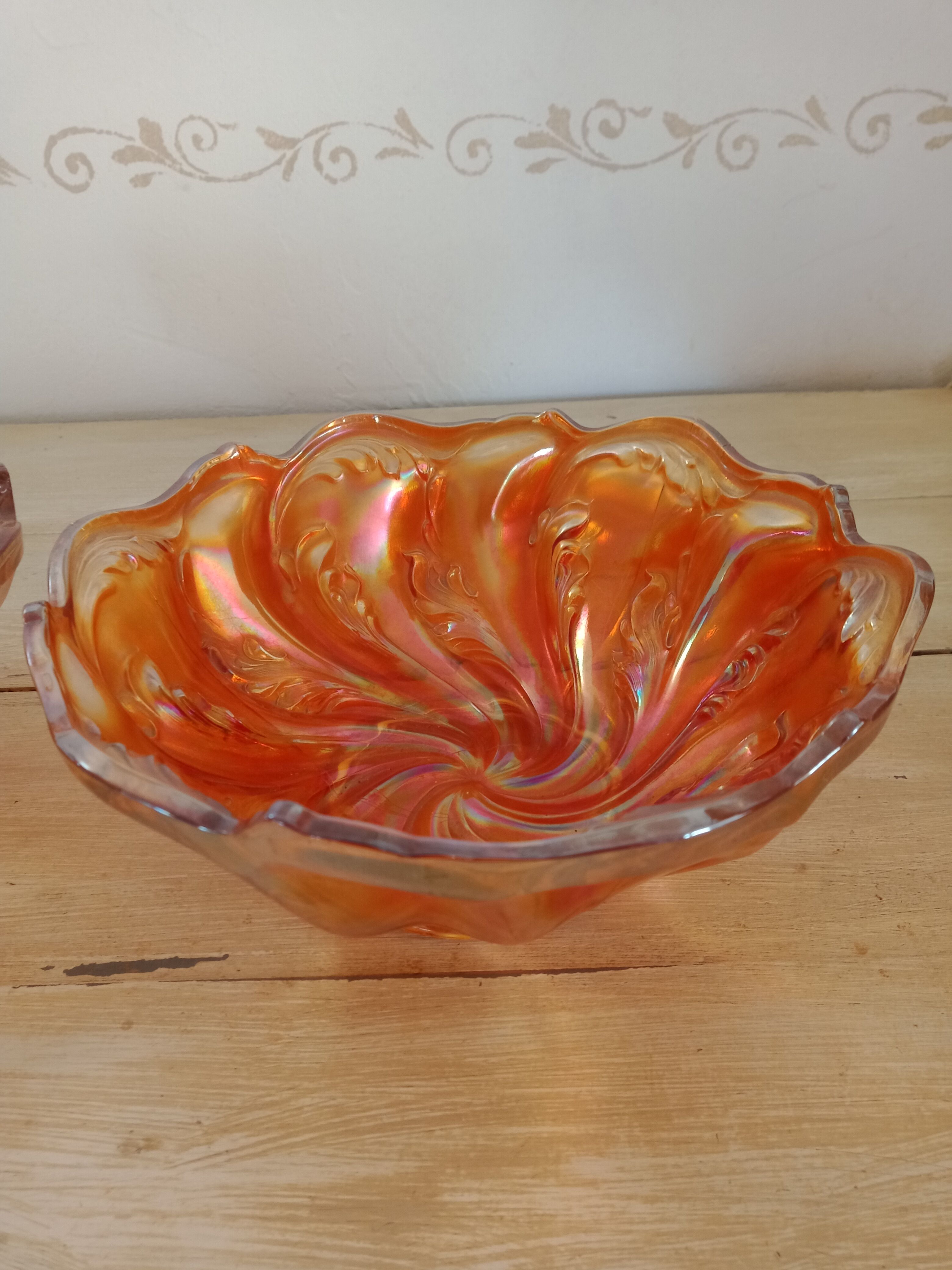 Carnival glass bowls
