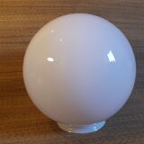 Globe 20cm en verre blanc pour lampe suspension