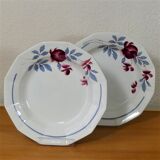 Four hollow plates 1930-1940 - Plates stamped Céranord St-Amand