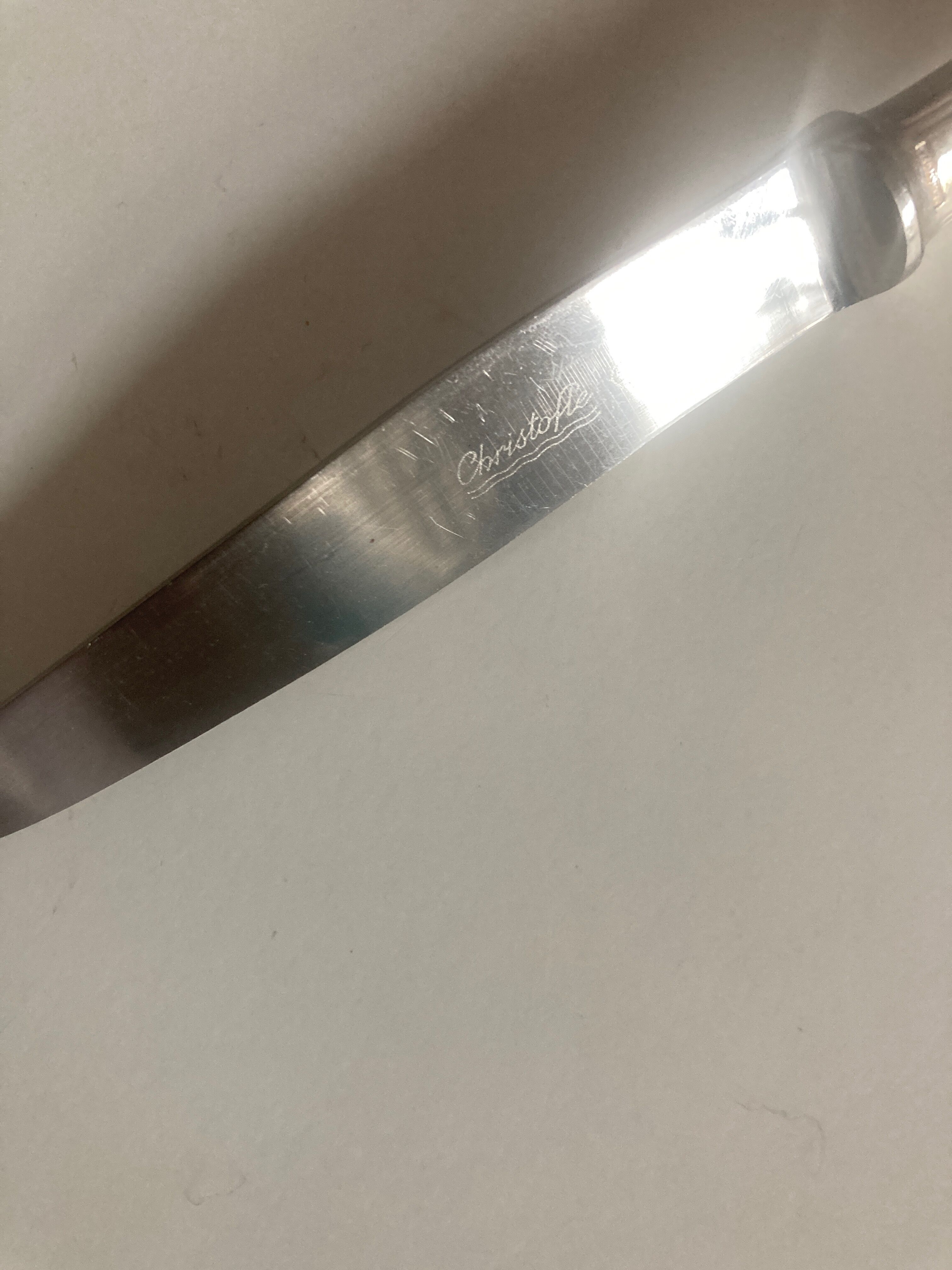 Set of 5 knives Luc Lanel Christofle Boréal dessert