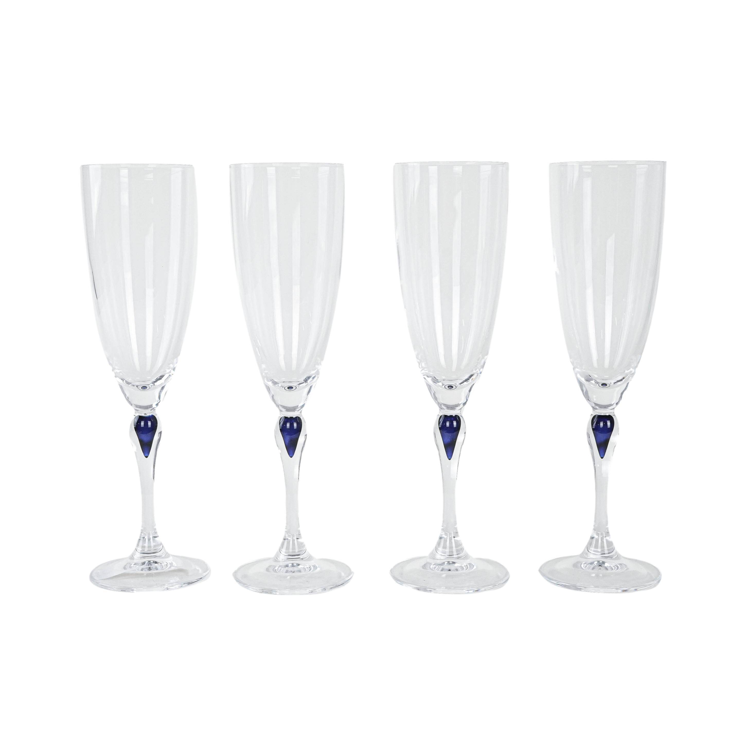 Set of four glasses, Danish design, 1970s, made in Denmark