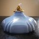 Hanging lamp ballad opaline blue art deco 1930 unusual shape ø 23.5